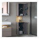 Duravit Hochschrank Qatego 40x36x1760cm, 2 T, B, An re, Ei nat/b ma