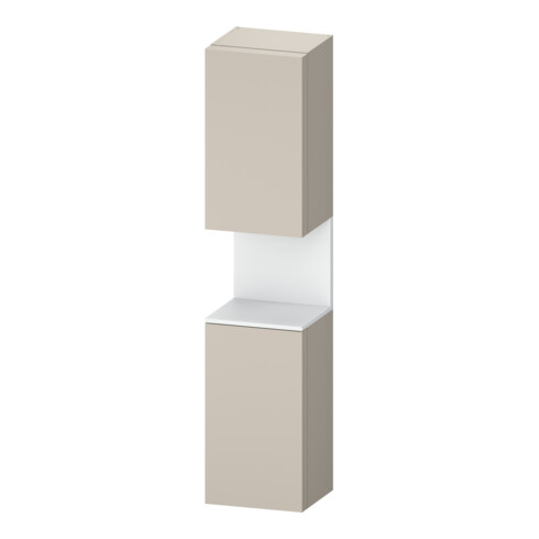 Duravit Hochschrank Qatego 40x36x1760cm, 2 T, B, An re, we m/tau ma