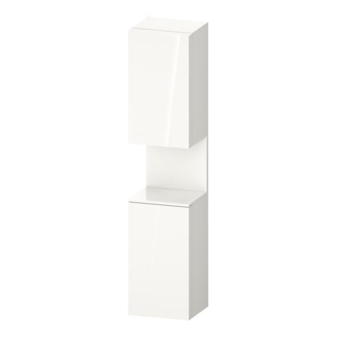 Duravit Hochschrank Qatego 40x36x1760cm, 2 T, B, Anschl li, we hgl