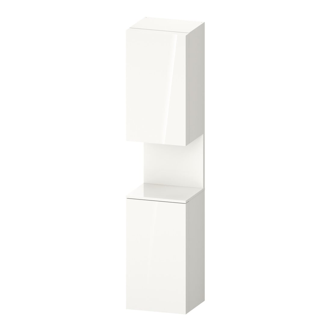Duravit Hochschrank Qatego 40x36x1760cm, 2 T, B, Anschl li, we hgl