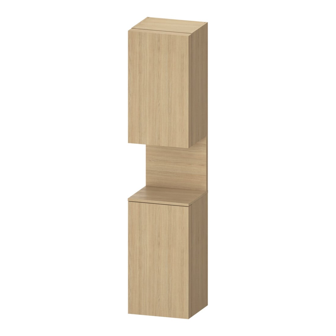 Duravit Hochschrank Qatego 40x36x1760cm, 2 T, B, Anschl re, Ei Nat