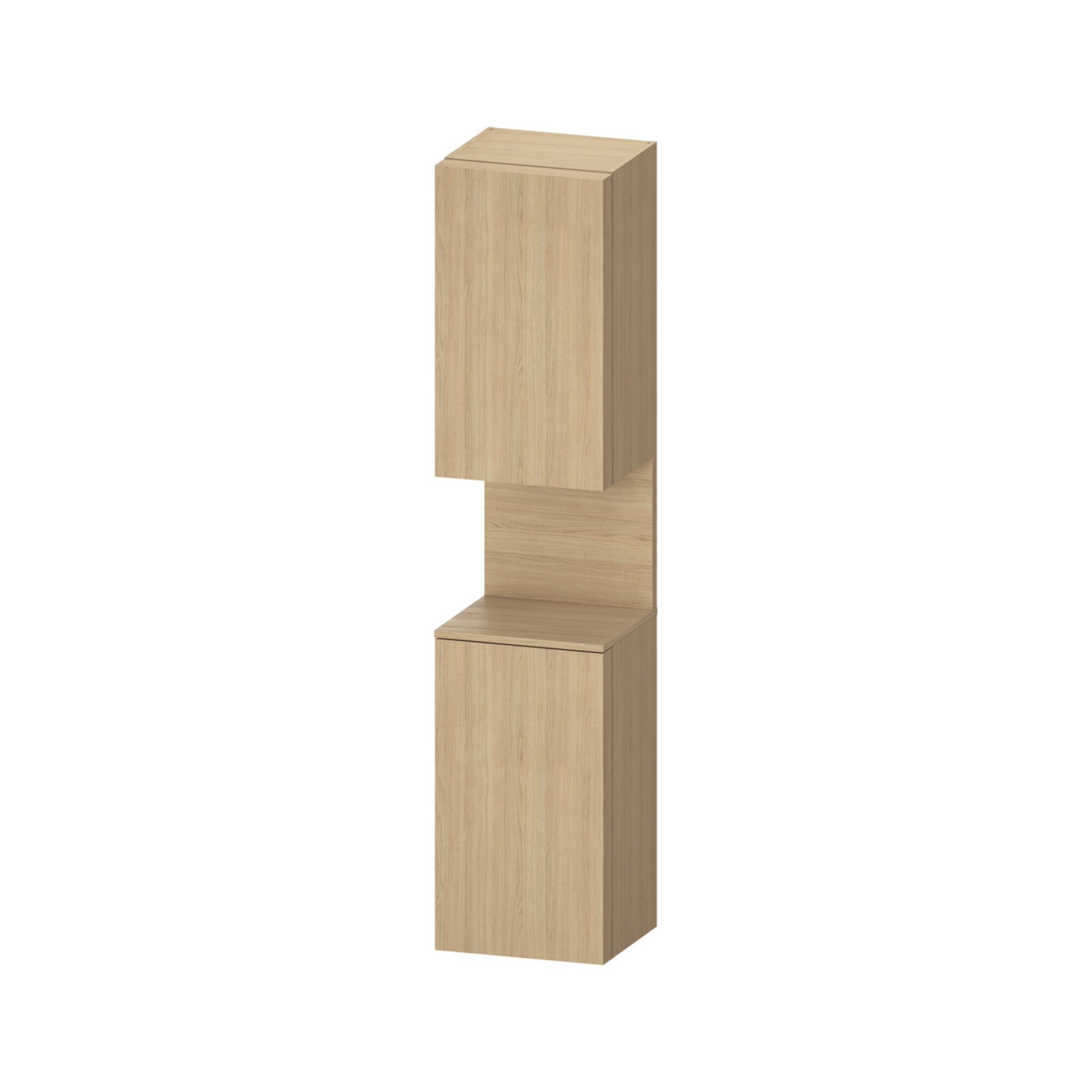 Duravit Hochschrank Qatego 40x36x1760cm, 2 Tür., Anschl li, Ei Nat