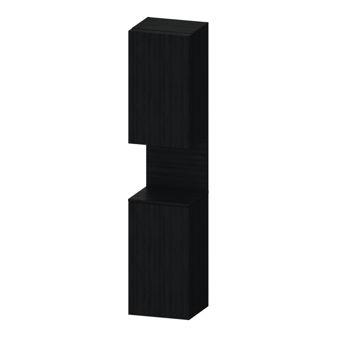 Duravit Hochschrank Qatego 40x36x1760cm, 2 Tür., Anschl li, Ei sw
