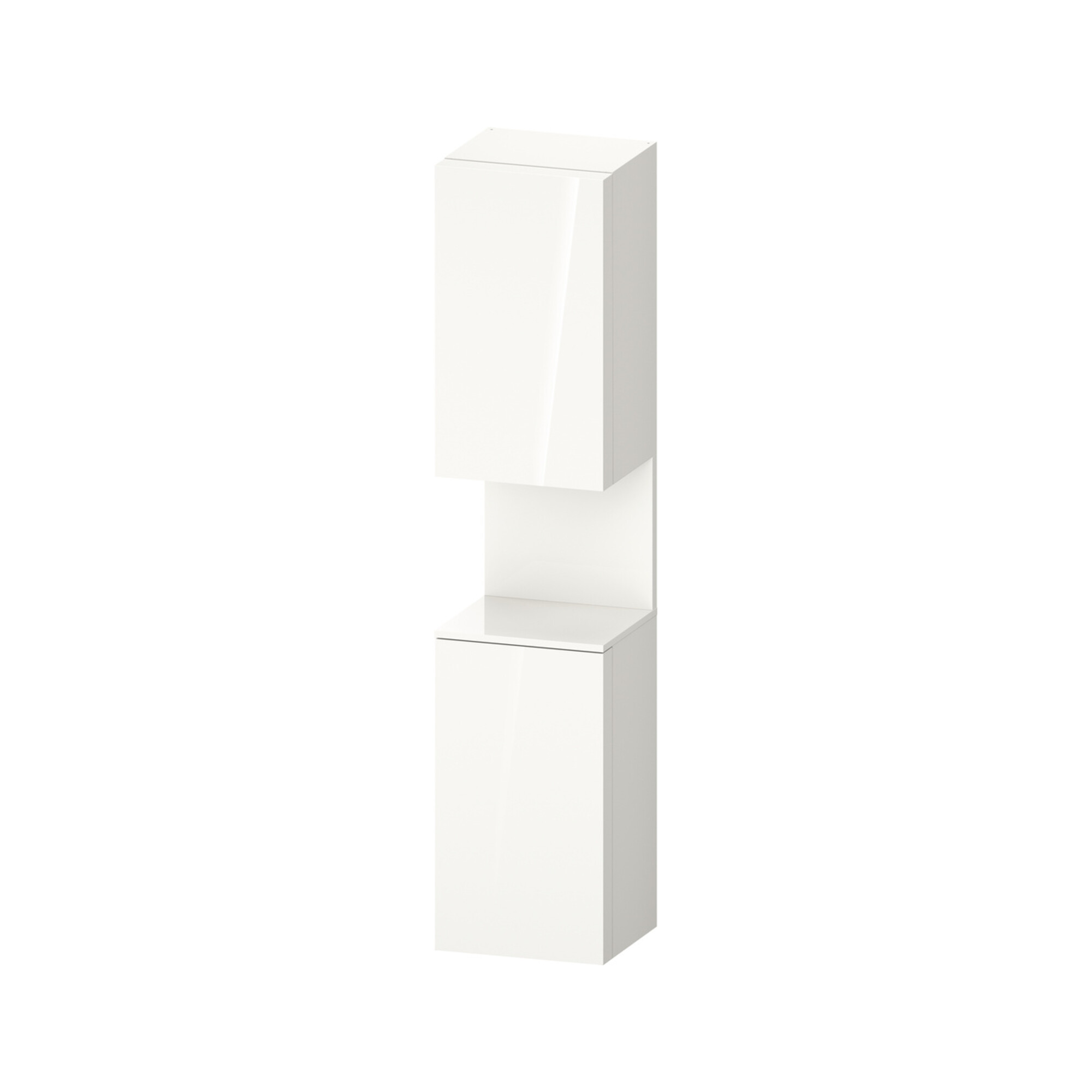 Duravit Hochschrank Qatego 40x36x1760cm, 2 Tür., Anschl re, we hgl