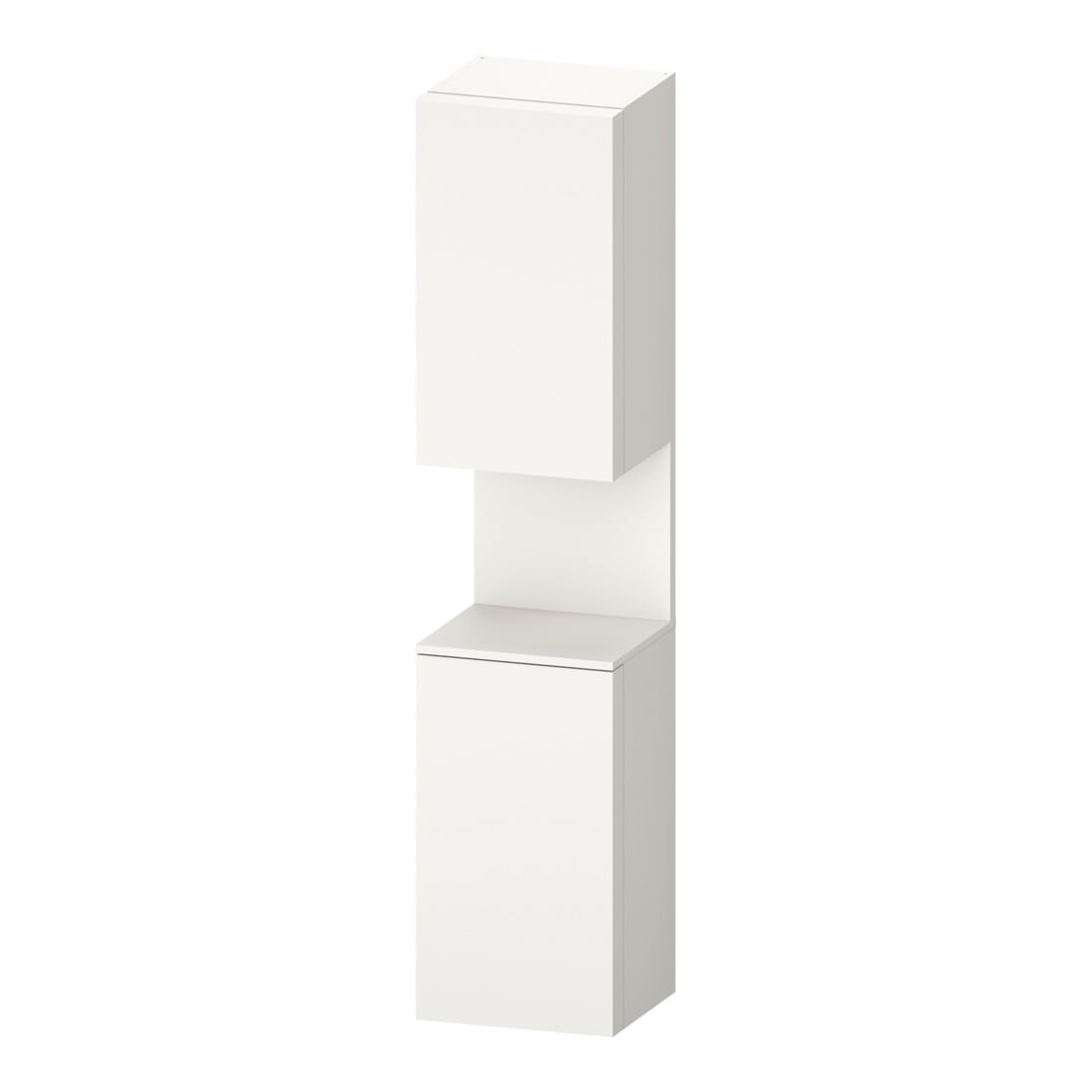 Duravit Hochschrank Qatego 40x36x1760cm, 2 Tür., Anschl re, we matt