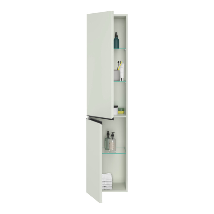 Duravit Hochschrank wandhängend Sivida 40x177x37,4cm, 3 Böd., G sw, li, grün ma