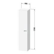 Duravit Hochschrank XBase 40x35,8x176cm, graphit matt-4