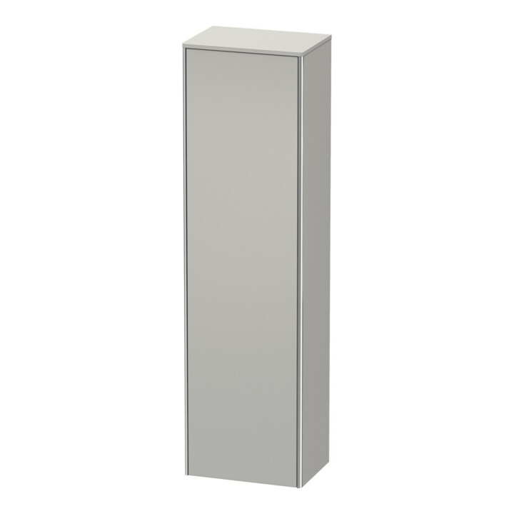 Duravit Hochschrank XSquare 50x35,6x177,6cm, T. re, Betongrau matt
