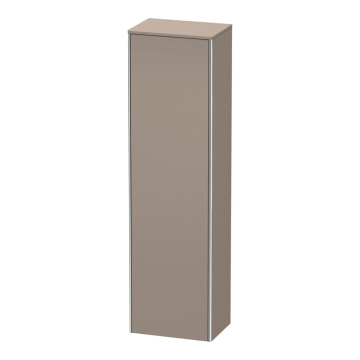 Duravit Hochschrank XSquare 50x35,6x177,6cm, Tür links, Basalt matt