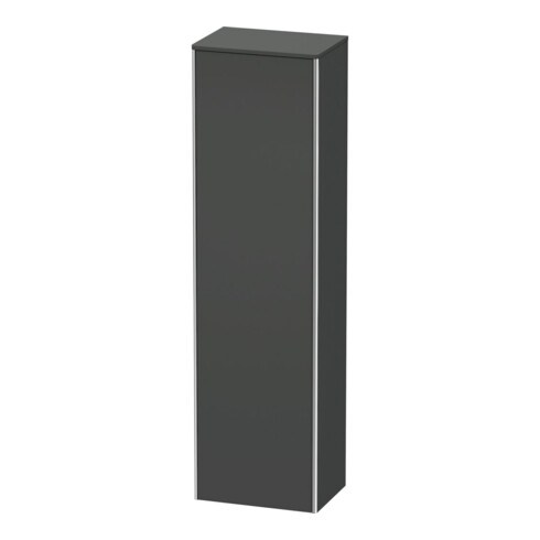 Duravit Hochschrank XSquare 50x35,6x177,6cm, Tür links, Graphit matt