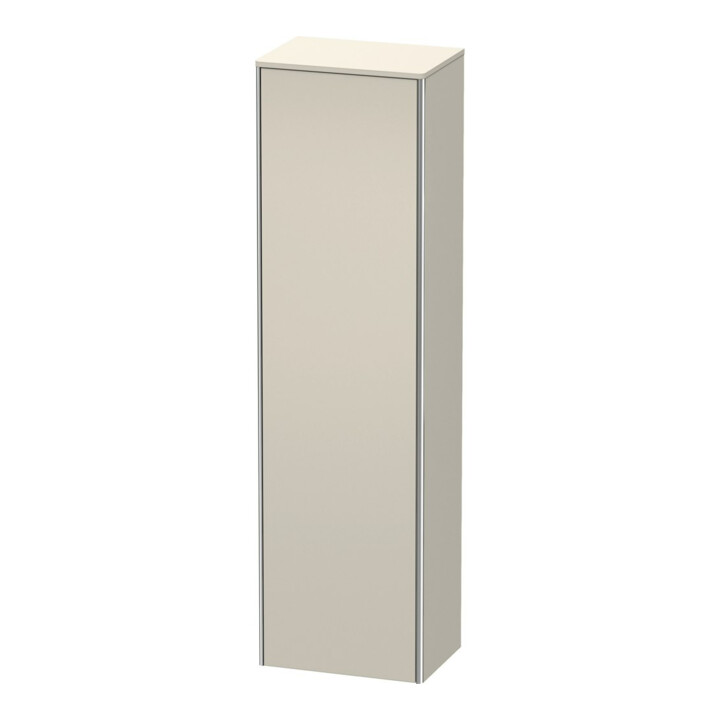 Duravit Hochschrank XSquare 50x35,6x177,6cm, Tür links, Taupe