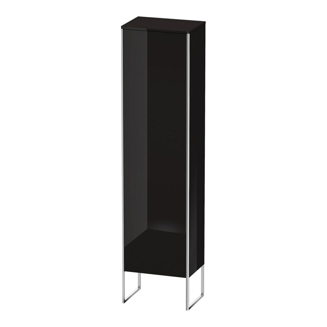 Duravit Hochschrank XSquare 50x35,6x201,6cm, steh., T. re, sw hgl