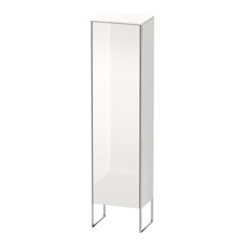 Duravit Hochschrank XSquare 50x35,6x201,6cm, steh., T. re, we hgl
