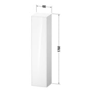 Duravit Hochschrank Zencha 40x36x176cm, 1 T, An li, Gl. we/we matt-3