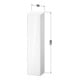 Duravit Hochschrank Zencha 40x36x176cm, 1 T, An R, Ei nat/grap matt-3