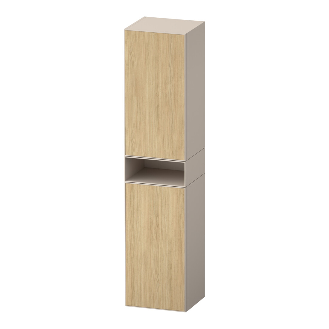 Duravit Hochschrank Zencha 40x36x176cm, 2 T, An l, E nat/taupe matt