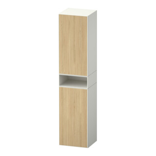 Duravit Hochschrank Zencha 40x36x176cm, 2 T, An l, Ei nat/weiß matt