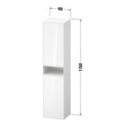 Duravit Hochschrank Zencha 40x36x176cm, 2 T, An l, Ei nat/weiß matt-3