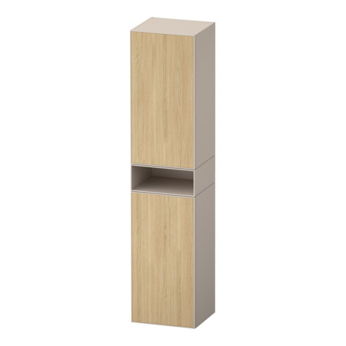 Duravit Hochschrank Zencha 40x36x176cm, 2 T, An r, E nat/taupe matt