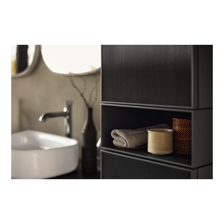 Duravit Hochschrank Zencha 40x36x176cm, 2 T, An r, Gl s Lin/gr matt