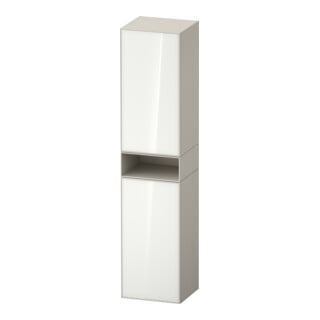 Duravit Hochschrank Zencha 40x36x176cm, 2 T, An re, Gl. w/taup matt
