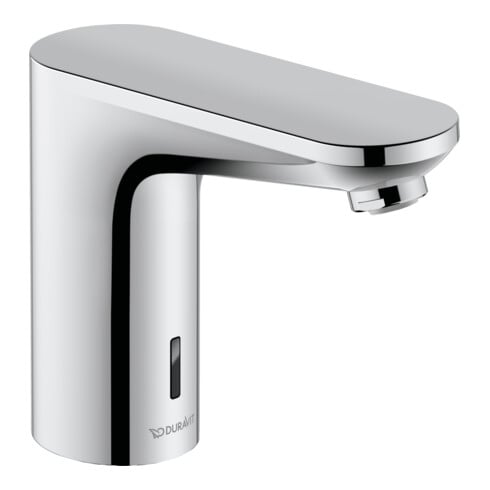 Duravit Infrarot-Waschtischarmatur Sensor 1 Batt., Ausl. 122mm, Temp.-Reg., chrom