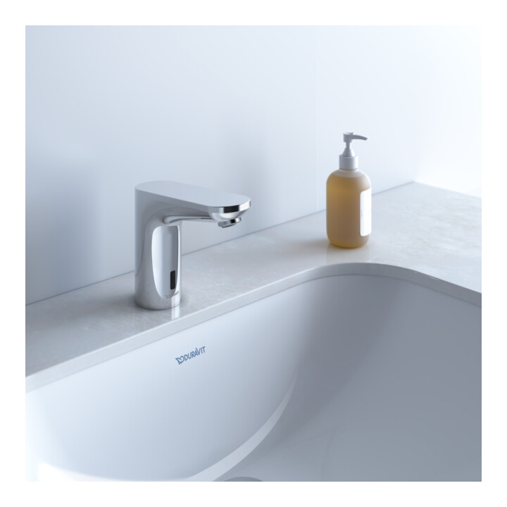 Duravit Infrarot-Waschtischarmatur Sensor 1 Battterie, A 122mm, Wassertemp. vor., c