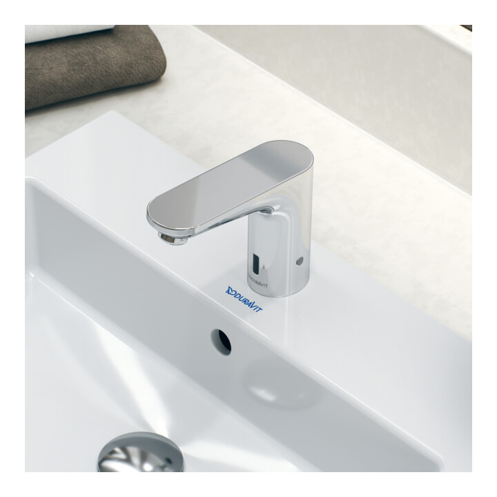 Duravit Infrarot-Waschtischarmatur Sensor 1 Netzt, A 122mm, Wassertemp. vor., chr