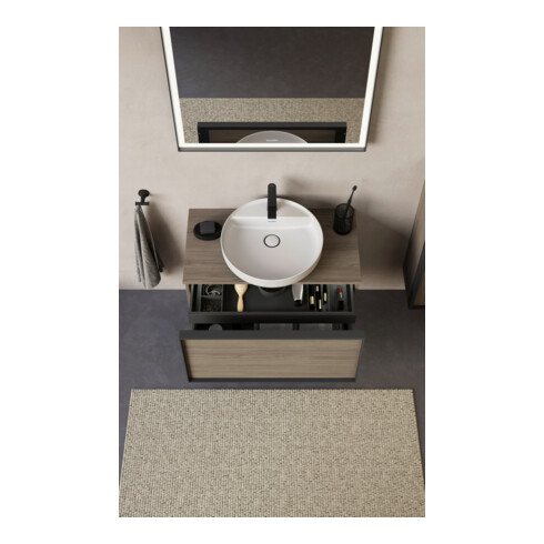 Duravit Inneneinteilung Qatego MDF-Platte, Diamant-sw, 10x27,1x1,6cm