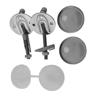 Duravit Jeu de charnières pour siège avec/sans fermeture douce, acier inoxydable