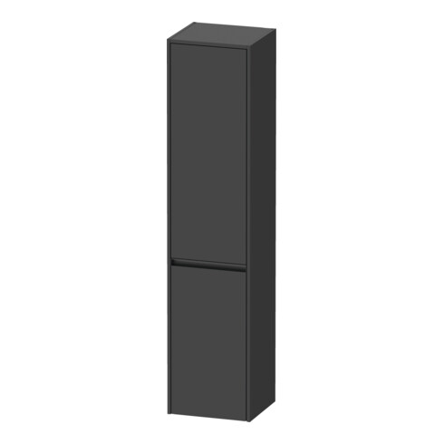 Duravit Ketho.2 Armoire haute 40x36x176 cm, 2 portes, raccord droite, gris mat
