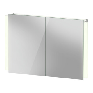 Duravit Ketho.2 Armoire miroir LED, blanc, 100x15,7x70 cm, avec éclairage lavabo