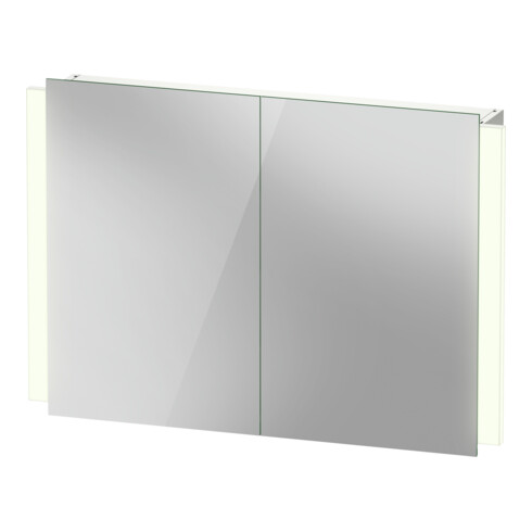 Duravit Ketho.2 Armoire miroir LED, blanc, 100x15,7x70 cm, avec éclairage lavabo