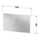 Duravit Ketho.2 Armoire miroir LED, blanc, 120x15,7x70 cm, avec éclairage lavabo