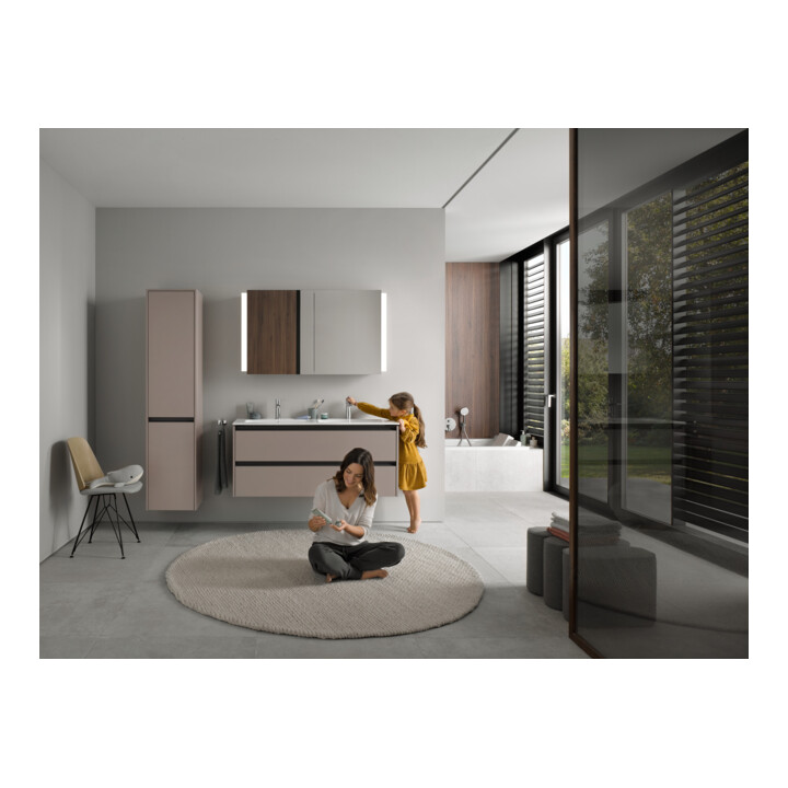 Duravit Ketho.2 Armoire miroir LED, blanc, 120x15,7x70 cm, avec éclairage lavabo