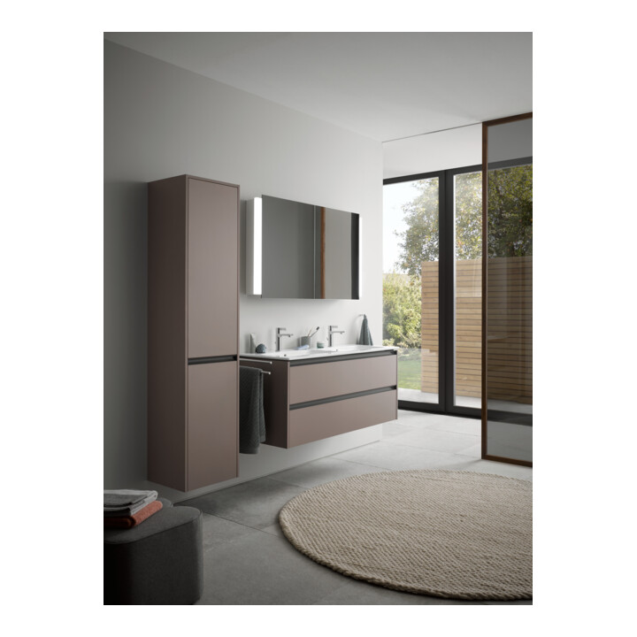 Duravit Ketho.2 Armoire miroir LED, blanc, 120x15,7x70 cm, avec éclairage lavabo
