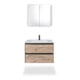Duravit Ketho.2 Armoire miroir LED, blanc, 80x15,7x70 cm, sans prise lave-mains-1
