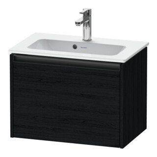 Duravit Ketho.2 Compact meuble sous-lavabo 61x39 cm, blanc œuf, 1 tiroir, suspendu