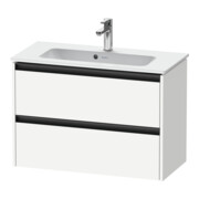 Duravit Ketho.2 Compact meuble sous-lavabo 81x39 cm, blanc mat, 2 tiroirs, suspendu