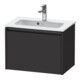 Duravit Ketho.2 Compact meuble sous-vasque 61x39 cm, graphite mat, 1 tiroir, suspendu-1