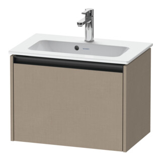 Duravit Ketho.2 Compact meuble sous-vasque 61x39 cm, lin, 1 tiroir, suspendu