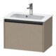 Duravit Ketho.2 Compact meuble sous-vasque 61x39 cm, lin, 1 tiroir, suspendu-1