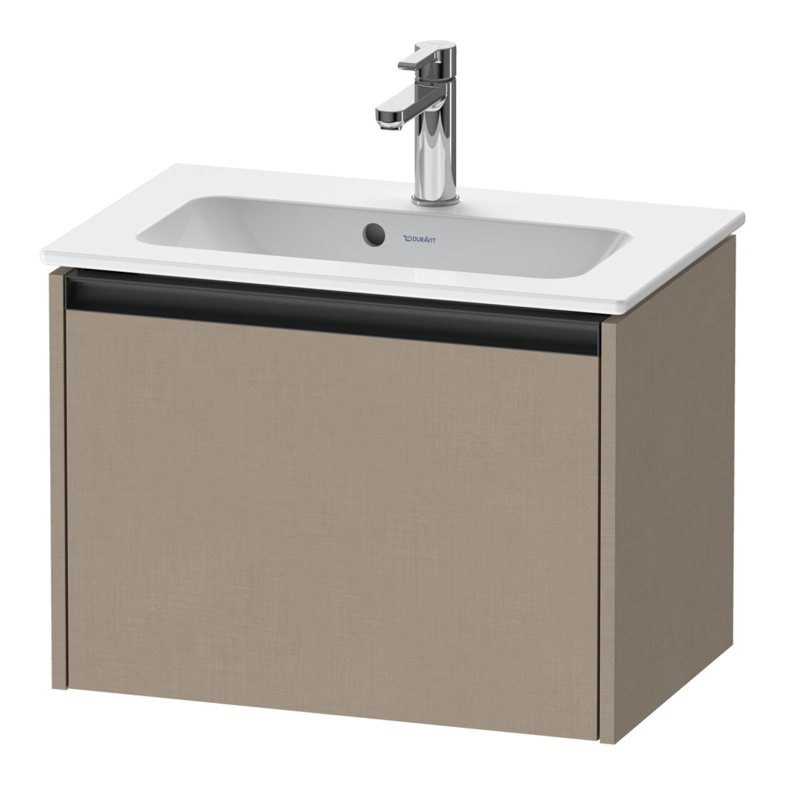 Duravit Ketho.2 Compact meuble sous-vasque 61x39 cm, lin, 1 tiroir, suspendu