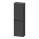Duravit Ketho.2 Demi-colonne 40x24x132 cm, 2 portes, connexion gauche, graphite mat-1