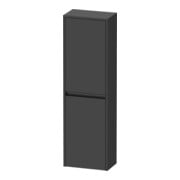 Duravit Ketho.2 Demi-colonne 40x24x132 cm, 2 portes, connexion gauche, graphite mat