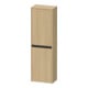 Duravit Ketho.2 Demi-colonne 40x24x132 cm, 2 portes, ouverture à droite, chêne naturel-1