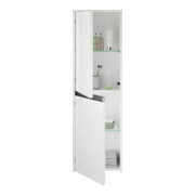 Duravit Ketho.2 Demi-colonne 40x24x132 cm, 2 portes, raccord à droite, blanc mat