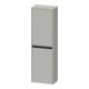 Duravit Ketho.2 Demi-colonne 40x24x132 cm, 2 portes, raccord gauche, béton gris-1