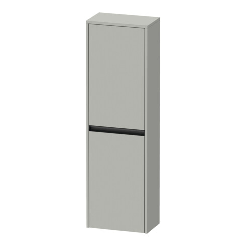Duravit Ketho.2 Demi-colonne 40x24x132 cm, 2 portes, raccord gauche, béton gris
