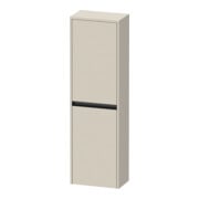 Duravit Ketho.2 Demi-colonne 40x24x132 cm, 2 portes, raccord gauche, taupe mat